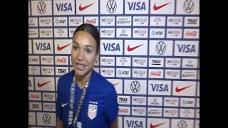 Postgame reaction from Sophia Smith after USWNTs win over Canada in SheBelieves Cup Final [upl. by Sparky]