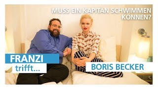 Franzi Knuppe trifft  AIDAnova Taufkapitän Boris Becker [upl. by Dur73]