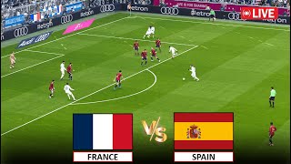 🔴LIVE  FRANCE vs SPAIN I UEFA EURO 2024 SEMI FINAL MATCH I FULL MATCH I eFOOTBALL PES 21 GAMEPLAY [upl. by Annaitsirhc]