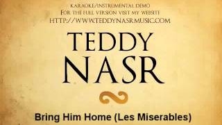 Instrumental  Karaoke  Bring Him Home from Les Miserables  Teddy NASR [upl. by Korwin]