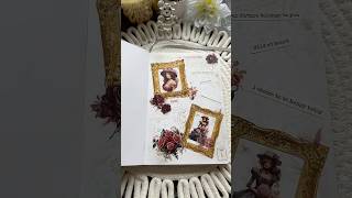 Journal with me Red lady in the frameshort journaling journalwithme scrapbooking asmr craft [upl. by Melisenda]