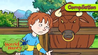 Henry and the Killer Bull  Horrid Henry Compilation  Cartoons for Kids [upl. by Eeralih]