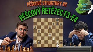 Pěšcový řetězec f3e4  Pěšcové struktury  Šachy pro začátečníky [upl. by Aliahkim]