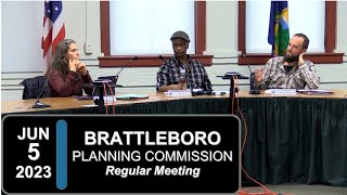 Brattleboro Planning Commission Brattleboro PC Mtg 6523 [upl. by Fletcher]