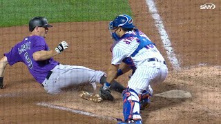 COLNYM Cespedes throws out LeMahieu after review [upl. by Tnomed]