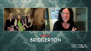 BRIDGERTON SEASON 3  CLAUDIA JESSIE JESSICA MADSEN amp HANNAH DODD INTERVIEW 2024 [upl. by Manuela]