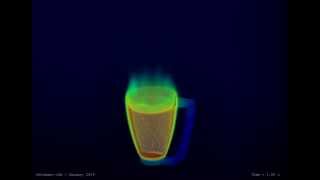 Multi Region Simulation and Heat Transfer Cup of Tee ∇ OpenFOAM® [upl. by Ahsikat]