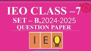 English Olympiad SetB  SOF IEO Class 7 Answer Key  ‎StudyMaterialVideos [upl. by Na]