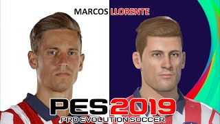 MARCOS LLORENTE  PES 201920202021  FACE BUILD amp STATS [upl. by Nawat]