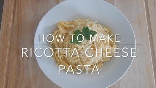 Creamy Ricotta Cheese Pasta Recipe  FoodMood [upl. by Stanislaw]