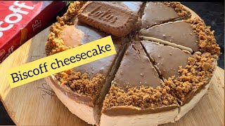 No bake Biscoff Cheesecake  how to make perfect Biscoff cheesecake  no egg no bake 😋🥰 youtube [upl. by Lux]