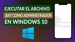 Cómo Ejecutar el Archivo bat como Administrador CMD en Windows 10 [upl. by Norbert5]