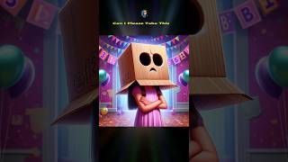 Ugly Girls Journey Forced to Wear a Box on Her Head 📦💔 shorts memes [upl. by Cilka460]