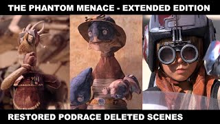 Podrace Extended Announcer Intros Restored Deleted Scenes 4K HDR  Star Wars The Phantom Menace [upl. by Danuloff]