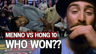 Bboy Menno vs Bboy Hong10  WHO WON [upl. by Babbie195]