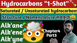 Hydrocarbons What are Alkane Alkene Alkyne SaturatedUnsaturated hydrocarbon Class 10th Science [upl. by Gascony]