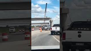 Colocando puente en futura Autopista 41 San andres de Giles San  Antonio de Areco [upl. by Aydin]