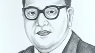 How to draw Dr BR Ambedkar drawing ll Dr BR Ambedkar easy drawing step by step [upl. by Carmelia]