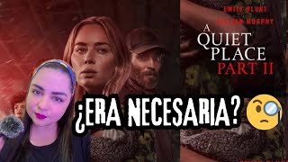 UN LUGAR EN SILENCIO 2  A QUIET PLACE 2  RESEÑA  RESUMEN Y OPINIÓN ¿ERA NECESARIA ESTA SECUELA [upl. by Garaway]