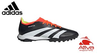 Chuteira Adidas Society Predator 24 League Low Masc IG7723 [upl. by Ecreip870]