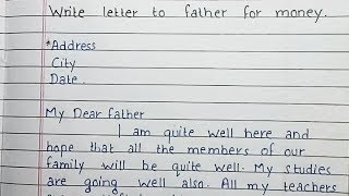 Write a letter to father for money  Letter to father [upl. by Roye30]