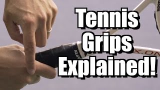 Tennis Grips Explained  Tennis Lesson  Grips Instruction [upl. by Alo]