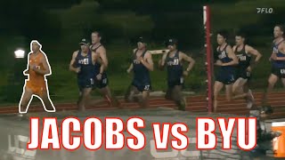 Dylan Jacobs vs BYU EPIC 10k Sprint IN THE RAIN [upl. by Eidnas]