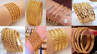 Latest Gold Bangles Designs 2022l Sone Ki Choriyan l Beautiful amp trendy Gold Bangles Horain Shop [upl. by Magel832]