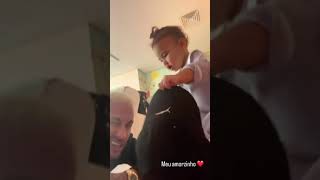 🚨VEJA Neymar posta novo vídeo com a filha Mavie e encanta a web [upl. by Bourgeois]