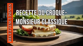 RECETTE DU CROQUE MONSIEUR CLASSIQUE [upl. by Kacerek]