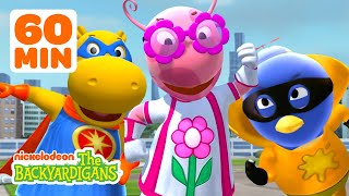 Super Uniqua Rescues the City amp Pablo Saves Earth w Tasha  1 Hour Compilation  The Backyardigans [upl. by Ardiedal]