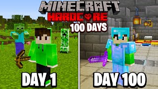 I Survived 100 Days in HARDCORE Minecraft [upl. by Mercola]