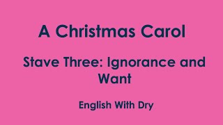 Charles Dickens  A Christmas Carol  Ignorance and Want [upl. by Nedah288]