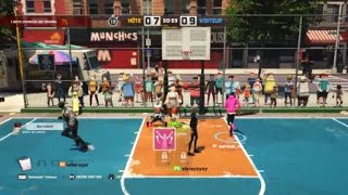 3 on 3 freestyle Bus swing dunk with lulu [upl. by Ayatnahs823]