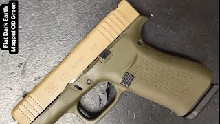 Glock 43x Cerakoted in FDE amp OD Green [upl. by Agan]