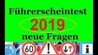 Führerscheintest neue Fragen 2019 سوالات جدید امتحان گواهینامه آلمانی [upl. by Yramesor89]