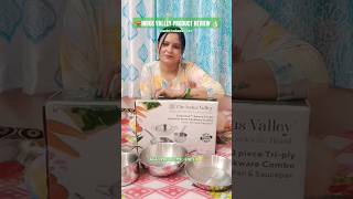 Reviewing cookware roducts from INDUS VALLEY🫕cookware triply indusvalley healthycooking [upl. by Neirual]