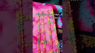 Beautiful salwar ponche design wt lacedeswaldesignermere mitter viral songpatiyala salwar mohri [upl. by Rurik691]