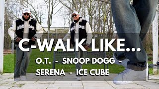 HOW TO CWALK LIKE Snoop Dogg OT Genasis Serena Williams amp Ice Cube  Tutorial cwalk cripwalk [upl. by Idhem]