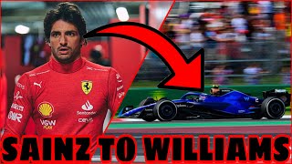 BREAKING NEWS Carlos Sainz will join Williams on a multiyear deal in 2025 [upl. by Ludovico]