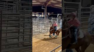 8 year old Astyn Mata and Kia winning 1st in Poles Cajun Little britches rodeo 11124 213 rodeo [upl. by Hassett]