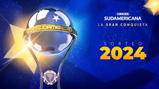 EN VIVO  SORTEO FASE DE GRUPOS  CONMEBOL SUDAMERICANA 2024 [upl. by Goldin]