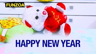 Happy New Year  Funny Whatsapp Video For Friends amp Family  Funzoa Mimi Teddy  New Year Greetings [upl. by Guthrie]