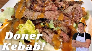 Homemade Doner Kebab Recipe  Better Than A Takeaway [upl. by Mccormick673]