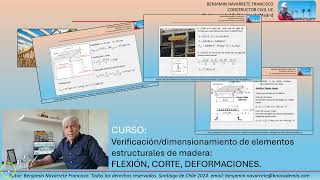 Verificacióndimensionamiento de elementos estructurales de madera FLEXIÓN CORTE DEFORMACIONES [upl. by Led225]