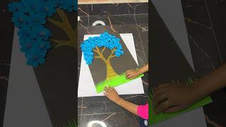 Beautiful Tree Wall Decor Idea short reel youtubeshort viral trending diycrafts walldecor [upl. by Lirba]