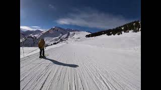 Skiing Morgins to Champoussin Jan 2014 [upl. by Gessner607]