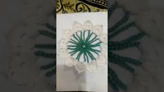 Crochet flower beautiful design uniquecrochetflowercrochettutorial crochet [upl. by Islaen748]