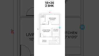 18x26 home plan design [upl. by Nawk]