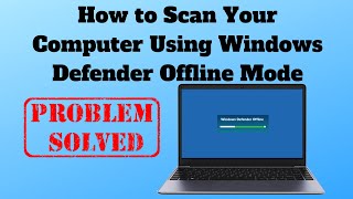 How to Scan your Computer Using Windows Defender Offline [upl. by Aener]